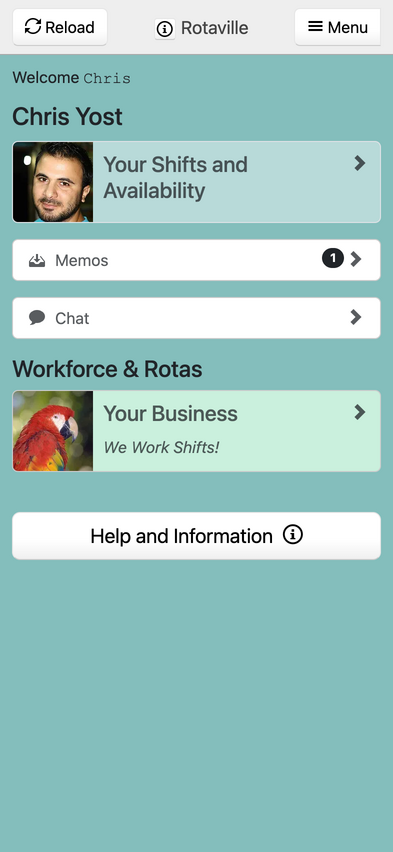 The Rotaville mobile app